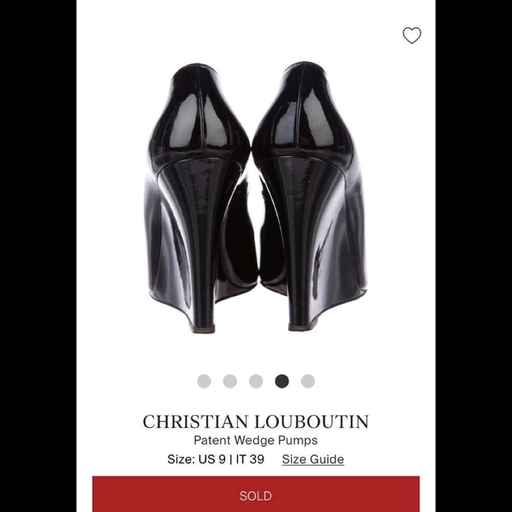 Christian Louboutin wedge pumps — make offer